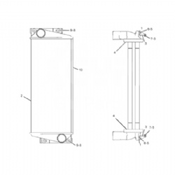 CAT 631D 631E 631G 633E II 637D 637E 637G 657E 657G 234-3589 232-5840 aftercooler plate and bar core #234-3589 232-5840 #aftercooler plate and bar core #CAT 631D 234-3589 232-5840 aftercooler plate and bar core